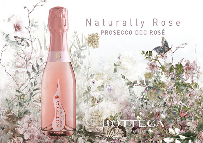 Prosecco turns pink with Bottega Rosé