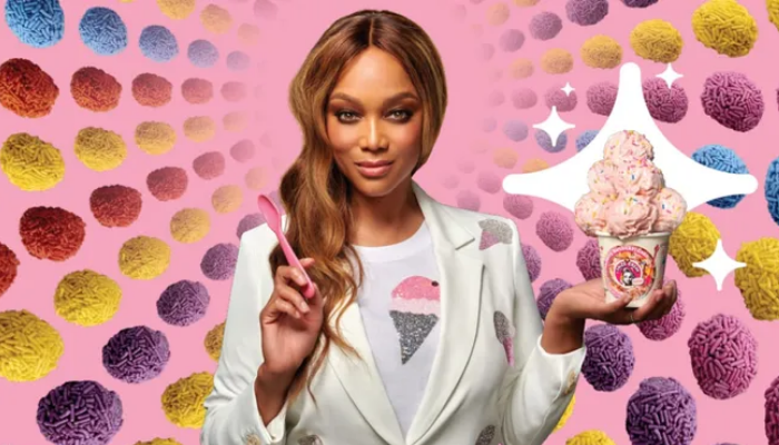 SMiZE Cream, founded by American TV personality Tyra Banks