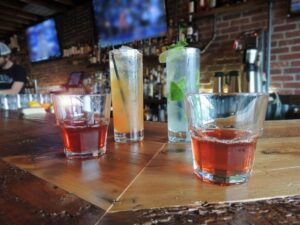 cocktails on barside