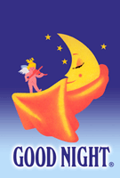 euro good nights crescent moon and fairy logo