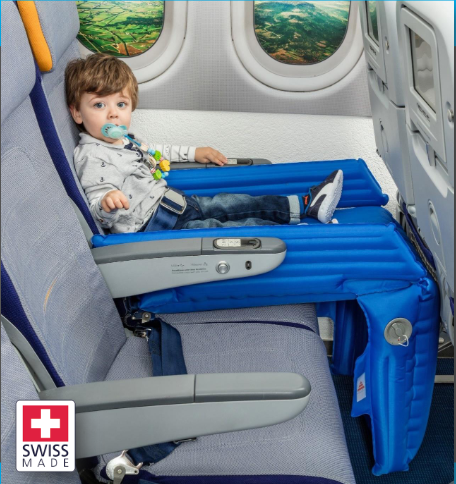 DKA child in children's airline seat
