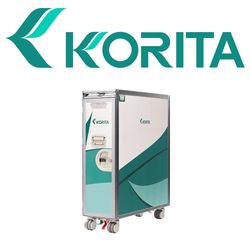 korita aviation logo with galley trolley