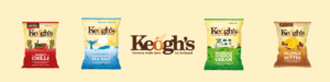 keoghs banner of packaged crisps