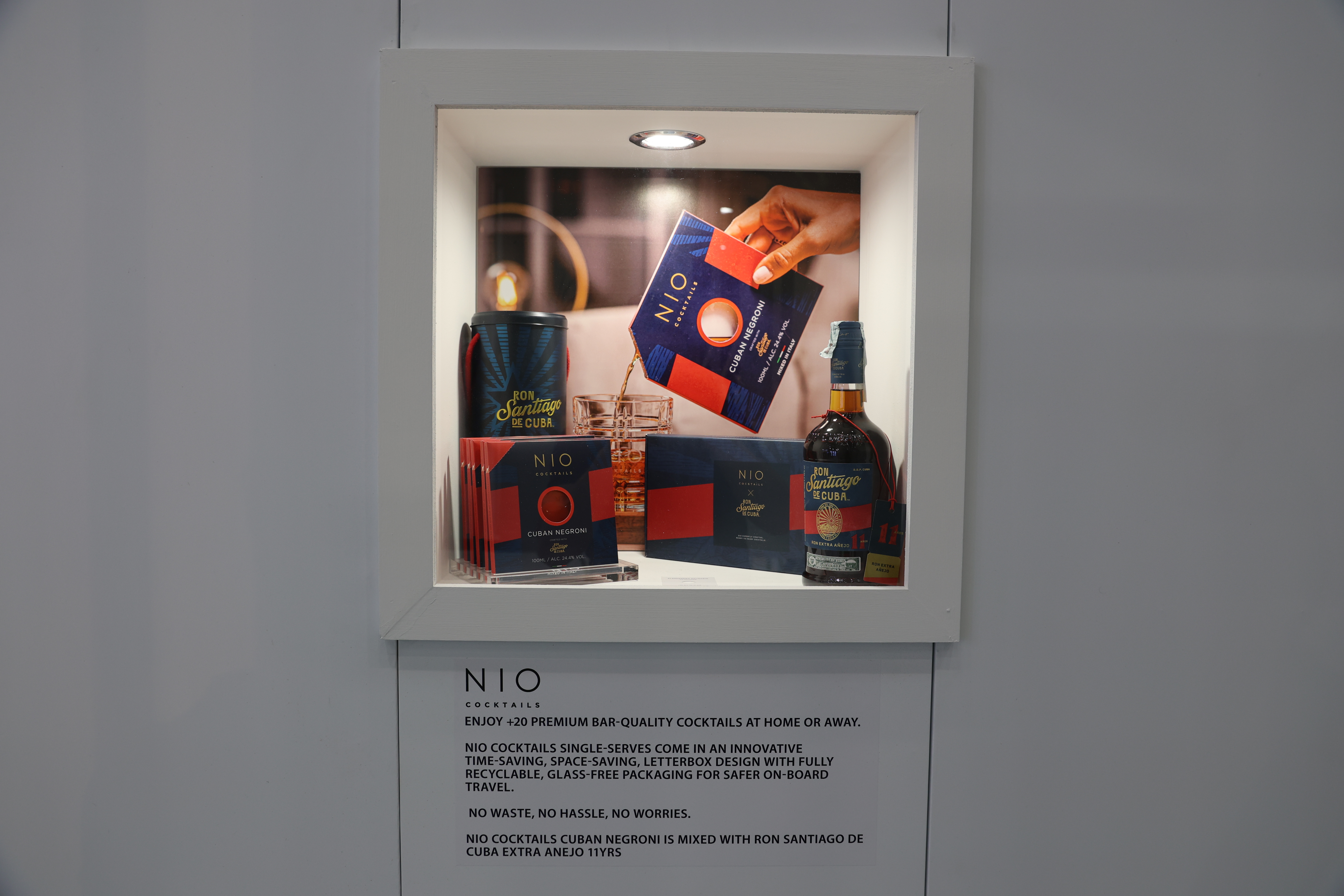 wtce whats new onboard nio cocktails glass display