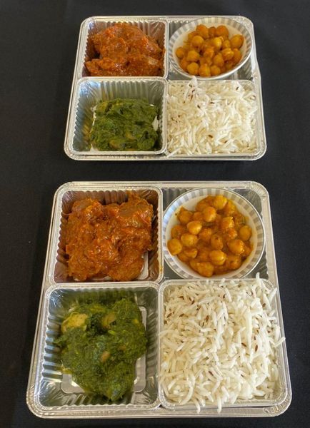 hindu meal in aluminium tray