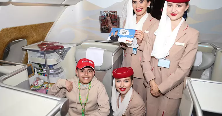 emirates staff with neurodiverse passenger
